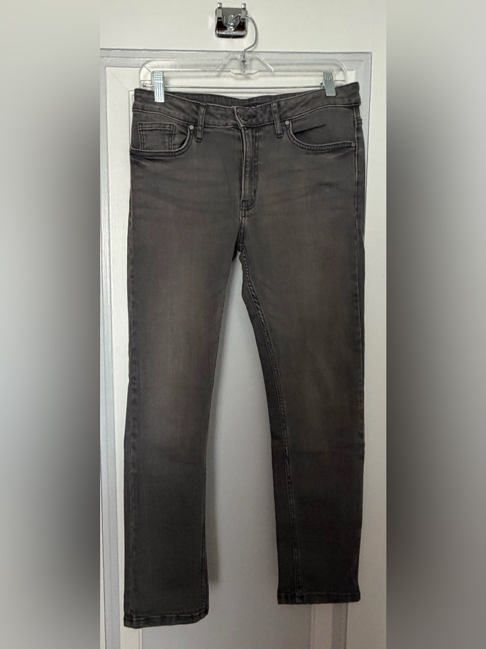Women’s Calvin Klein Slim Boyfriend Straight Leg Jeans in Charcoal